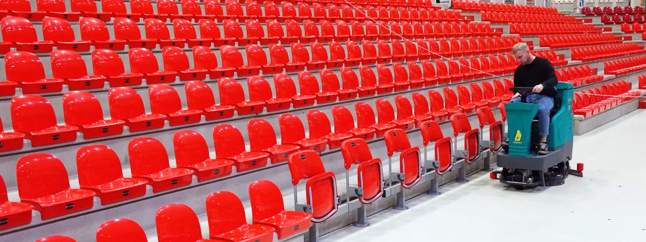 pulizia palazzetto dello sport